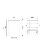 他の写真1: オーディオラック TS670-P30-H袴（台輪）付き 棚板３枚