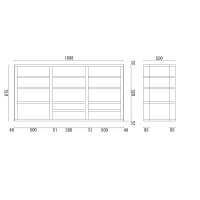 オーディオラック B3R5-P25 板厚25ミリ　テレビ台　棚板11枚仕様