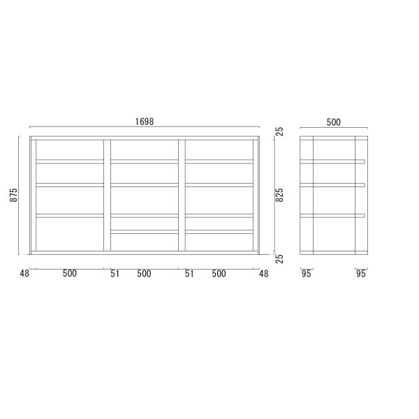 画像1: オーディオラック B3R5-P25 板厚25ミリ　テレビ台　棚板11枚仕様