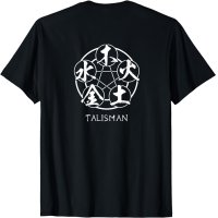 日本の魔除け、陰陽道、五芒星 魔法 チーム 魔除け 札 漢字 星　日本　漢字 Tシャツ