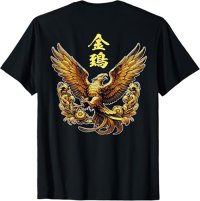 金鵄 霊鳥　神鳥　日本　日本神話　大和魂　バックプリント Tシャツ