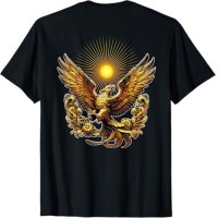 金鵄 霊鳥　神鳥　日本　日本神話　大和魂　バックプリント Tシャツ