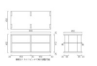 オーディオラックTS2R412-P25　W1090-D450-H462テレビ台　テレビボード