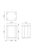 スピーカースタンドON380-320-H500