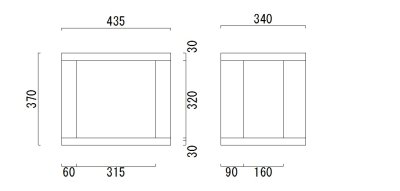 画像1: スピーカースタンドON435-340-H370-２C