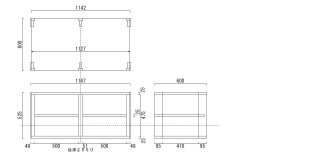 オーダーメイドの木製オーディオラックBタイプ オーダーメイドの木製オーディオラックBタイプ