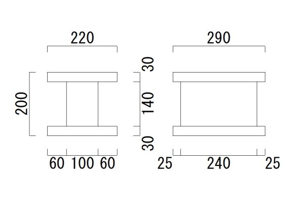 画像1: 卓上用スピーカースタンド B-W220-D290-PS t30 幅220奥行290高さ200ミリ以内 (1)