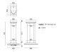 画像1: スピーカースタンドPOタイプ　ペア　支柱150タイプ　幅205奥行300　アジャスタ付き　２色カラー (1)